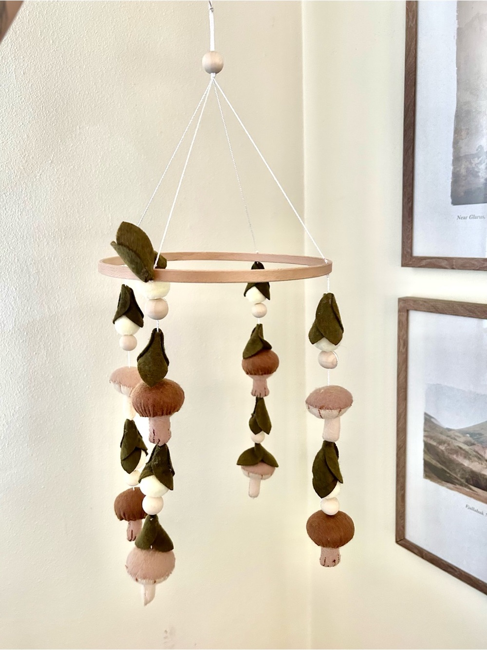 Felt Mushroom Mobile